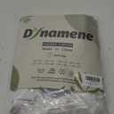 Dynamene White Fabric Shower Curtain, Boho Tufted Geometric Striped Tassel Shower Curtain for Bathroom, Shabby Chic Textured Modern Farmhouse Waterproof Cloth Shower Curtain Set, Wrinkle Free, 72x72