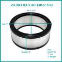 24 083 03-S Air Filter Tune up Kit for Kohler CH18 CH20 CH22 CH23 CH25 CH730 CH740 Command 18HP-25HP OHV Engines with 52 050 02-S Oil Filter Spark Plug Fuel Filter