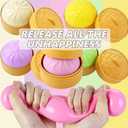 Dumpling Squishy, Mystery Squishy Dumpling Box, Sensory Stress Ball Squeeze Toys for Stress Relief, Cute Soft Decompression Dough, Birthday Gift (Yellow)