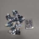 Low Profile Plastics Casters Wheels (12, 1" White)