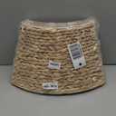 CLAYNIX Tree Collar - Large to Small Christmas Tree, 28" Christmas Tree Ring Adjustable Water Hyacinth Skirt, Christmas Tree Skirt for Decoration, Base Protection from Pets (Natural)