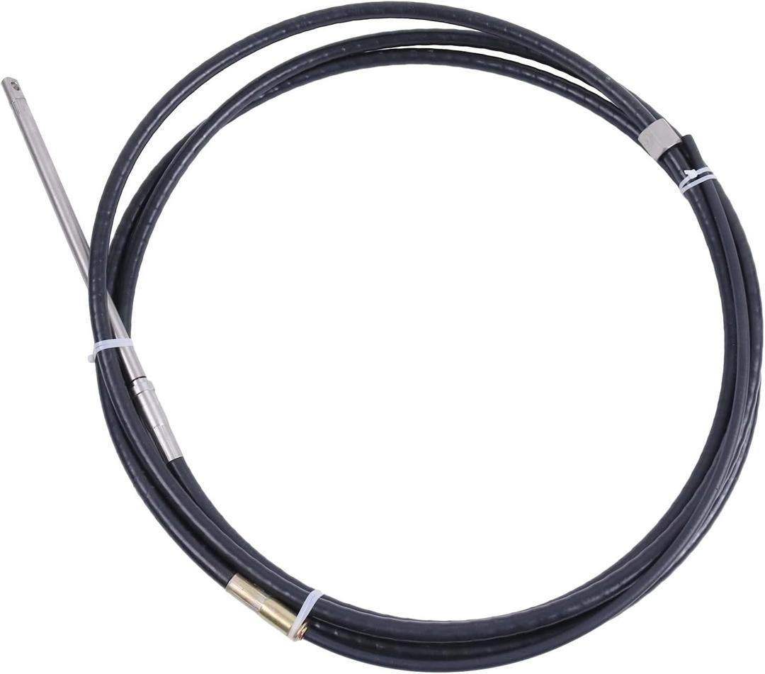 M66X18 Fast Connect Rotary Steering Cable 18 Foot Cable SSC6218 Compatible with UFlex T71FC T72FC T73NRFC T74NRFC T81FC T82FC T83NRFC T84NRFC Teleflex Safe-T QC/NFB Morse D290