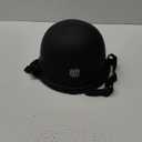 German Style Motorcycle Half Helmet Open Face Adult Men Women DOT Approved Retro Helmet，Matte Black