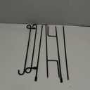 HOOSUN Garden Flag Stand, Premium Garden Flag Pole Holder Metal Wrought Iron Powder-Coated Weather-Proof Paint (2 Pack) with Tiger Clip and Spring Stoppers