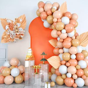 SUKAIKEQA 6FT Wedding Arch Cover â€“ Stretchy Orange Backdrop Fabric for Small Arches, Photo Booths & Party Decor â€“ for Birthdays, Showers & Intimate Celebrations