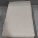 100% Blackout Shield Linen Blackout Curtains for Bedroom 84 Inches Long, Back Tab/Rod Pocket Living Room Drapes, Thermal Insulated Blackout Curtains 2 Panels Set, 50" W x 84" L, Cream