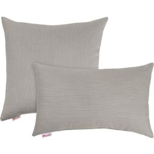 Austin Horn Classics Sunbrella Knife Edge & Filled Pillow - Set of 2, One 20" and One 13"x20" Dove