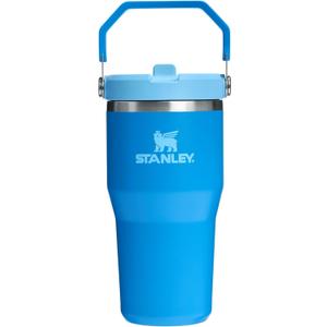 STANLEY IceFlow 2.0 Flip Straw Tumbler with Handle 20 oz | Twist On Lid and Flip Up Straw | Leak Resistant Water Bottle | Insulated Stainless Steel | BPA-Free | Azure