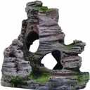 Mountain View Decor Rockery Landscape Rock Hiding Cave Tree Aquarium Ornament Fish Tank Decoration