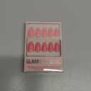 Glamnetic Press On Nails - Flamingo Pink | Opaque Classic Pink Short Almond Fake Nails, Salon Quality | 15 Sizes - 30 Nail Kit