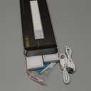 EZVALO Under Cabinet Lighting, 2400mAh Rechargeable Motion Sensor Light Indoor, 3 Color Temps, 5-Level Dimmable Magnetic Wireless Closet Lights for Kitchen, Pantry, Stairs (2 Pack) (8 inch, Silver)