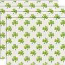 Shamrock St. Patrick's Day Placemats Set 12x18 Inch Cute Placemats Spring Table Mats Set of 4 Seasonal Spring Bufflao Plaid Table Mats for Party Kitchen Dining Decoration-18