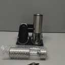 QTDHG Electric Salt and Pepper Grinder Set TypeC Fast Charging, Automatic Salt and Pepper Shakers Adjustable Coarseness, Stainless Steel Rechargeable Salt and Pepper Grinder with LED Light