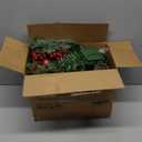 2 Pack 24 Inch Lighted Outdoor Christmas Tree with Dual Color LED Lights, Remote Control Battery Operated Pre-lit Pathway Urn Filler, Christmas Porch Decorations for Home, Porch & Yard (Gold Red)