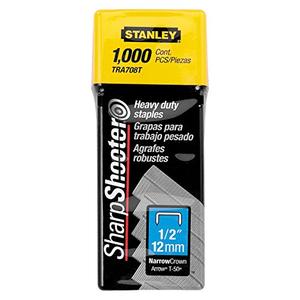 Stanley 1/2" Heavy Duty Staples (1,000 Pack) - Tra708T