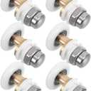 BESTonZON Shower Door Wheels Replacement Kit 6 Pack 0.98X0.54X1.26 Inch Bathroom Pulley for Sliding Glass Shower Door Hardware