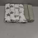 GLLQUEN BABY Receiving Blanket Boy Cotton Muslin Swaddle Blankets Girl Newborn Squares Breathable & Soft Thin Baby Blankets Cloths Double Absorbent Infant Swaddling Wrap - 6 Pack (Star)