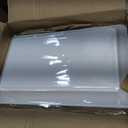 4 Rectangle White Plastic Heavy Duty Serving Trays 12" x 18" Decorative Wedding & Party Platters