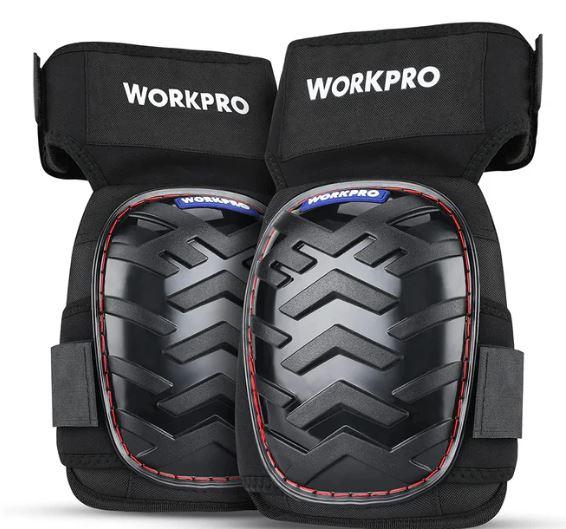 WORKPRO Gel Knee Pads with Anti-Slip Straps, Professional Kneepads for Work
