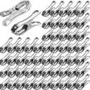 200PCS Greenhouse Clamps for Plants, Stainless Steel Clips for Netting, Strong Grip to Hold Down Shade Cloth or Plant Cover on Garden or Greenhouse Hoops, 2 Inch
