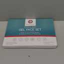 Medi Grade Cooling Ice Face Mask and Cooling Eye Mask for Puffy Eyes & Migraine Relief - Self Care Face Ice Pack with ChillGel Face Ice Mask Technology - Cooling Face Mask, Eye Pads and Bag (Green)