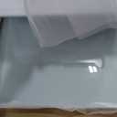 Fredbeck 30x84 Frosted Glass Barn Doors Aluminum Frame and 5.5ft Hardware Kit Included, Waterproof PVC Coating,Pre-Drilled Ready to AssembleBrown, 3-PanelsModern Interior Sliding Doors with Glass