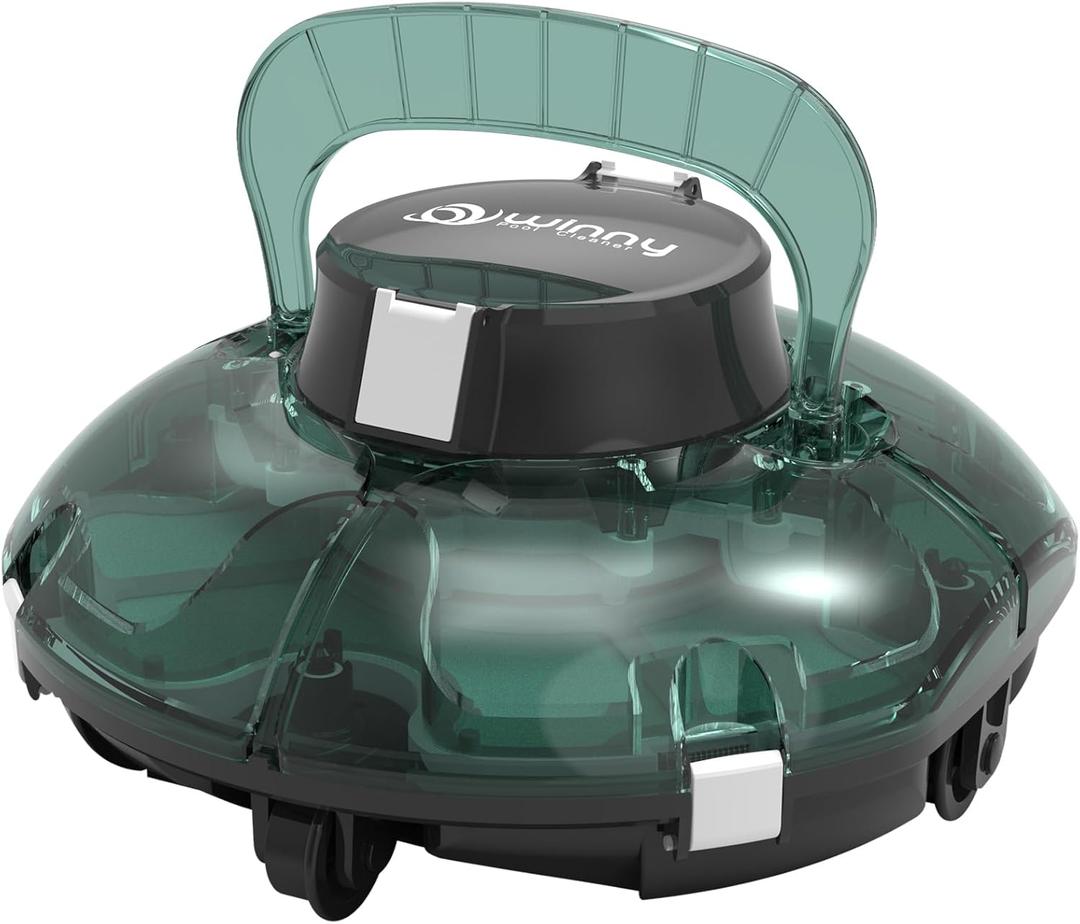 Cordless Robotic Pool Cleaner,Powerful Suction & Dual-Layer Filtration Automatic Vacuum for Above-Ground Pools up to 645 Sq. Ft, Lightweight, Self-Parking Cordless Robotic Pool Cleaner,Powerful Suction & Dual-Layer Filtration Automatic Vacuum for Above-Ground Pools up to 645 Sq. Ft, Lightweight, Self-Parking