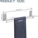 Alise Adhesive Towel Bar, 16 Inch Towel Racks for Bathroom SUS 304 Stainless Steel,Bathroom Towel Holder No Drill, Strong Self Adhesive Towel Bar, Brushed Nickel