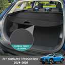 Cargo Cover for Crosstrek 2024 2025 2026 Accessories Retractable Trunk Cover Security Shielding Shade Cargo Luggage Cover Trunk Crosstrek Privacy Protection (Carbon Fiber Texture)