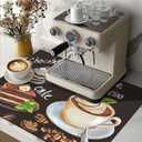 HOMETITUTE Coffee Chocolate Cake Stove Cover 28x20 Heat Resistant Mat