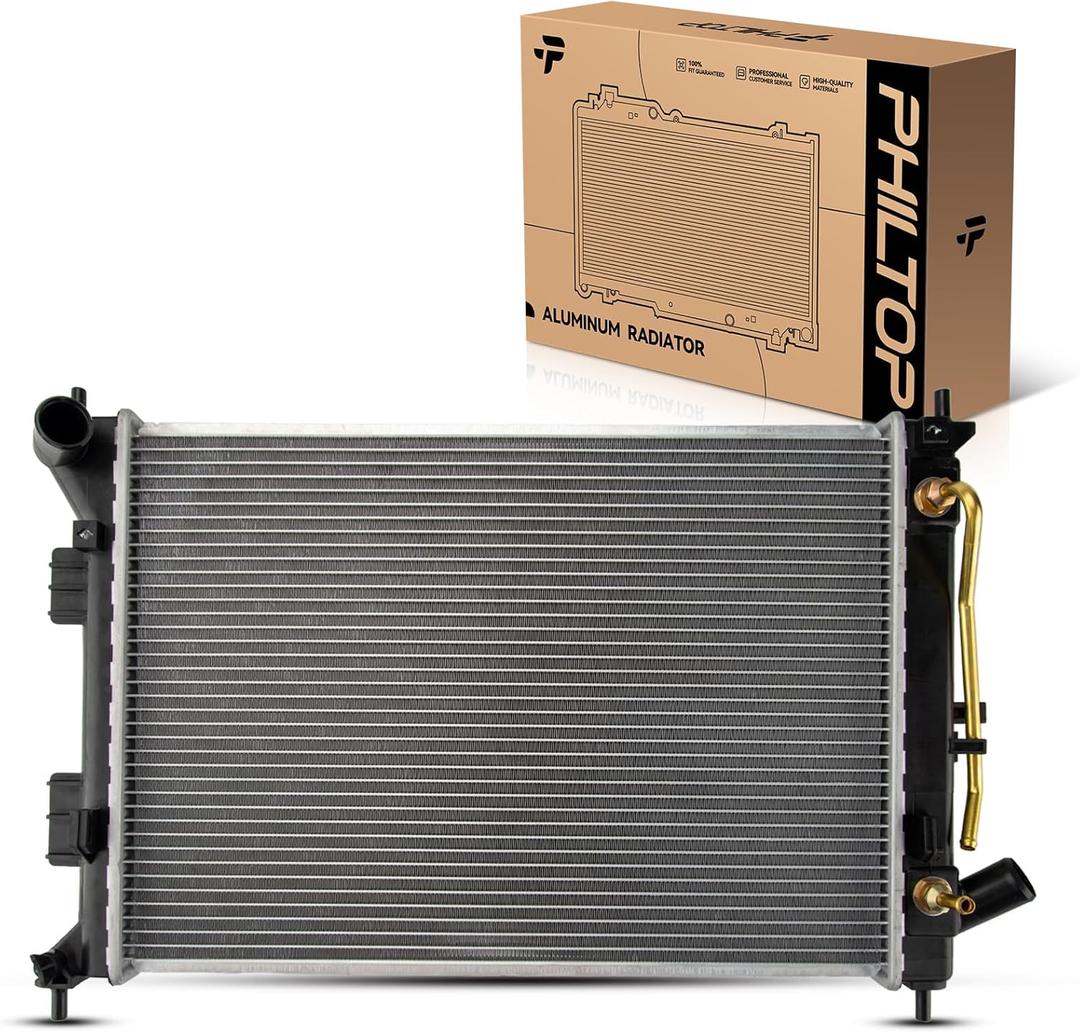 PHILTOP CU13333 Radiator Assembly Aluminum Core Compatible with 2013 Elantr-, 2012-2013 Soul, 2011-2012 Elantr- 1.8L, 2013-2015 Elantr- GT, 2014 Forte, 2013 Elantr- Coupe, 2014 Forte Koup 2.0L