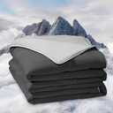 Cooling Comforter King Size, Cooling Blanket for Hot Sleepers and Night Sweats, Keep Cool for All Season Breathable Lightweight, Grey 108x90 inches