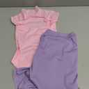 2 Pcs Dog Dresses Cat Skirt Solid Color Dog Clothes Summer Sleeveless Puppy Girl Clothes for Small Pet Dogs Cats (Pink,Light Purple, Large)