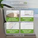 Cariloha Resort 100% Organic Bamboo Viscose Sheets - 4-Piece King Sheet Set - 18 in Extra Deep Pockets - Sateen Weave, Cooling, Hypoallergenic Luxury Sheets - Oeko-TEX Standard 100 - White