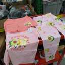 Tebbis Trendy Tie Dye Violet Green Pajamas for Girls 3 Pieces Soft Tee Shorts & Pants PJ Comfy Jammies Set Size 6