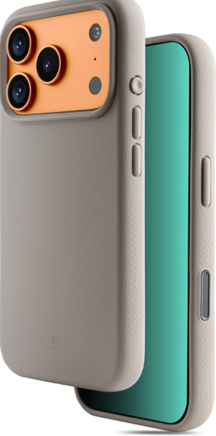 TineeOwl for iPhone 17 Pro Magnetic Case, Camera Control Button, Compatible with MagSafe, TPU, Minimalist, Slim/Thin, Grippy - Dune Series (Stone, iPhone 17 Pro)