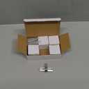 5 Pack Glass Chrome Cabinet Knobs and Pulls - Clear Crystal Kitchen Drawer Handles - T-Bar Dresser Pulls (Single Hole)