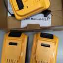2Pack 8.0Ah Battery Replacement for Dewalt 20V MAX Battery,with DCB112 Charger,Compatible with DCB200 DCB201 DCB203 DCB206
