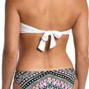 AMAVI Side Shirred Hipster Bikini Swimsuit Bottom (Small, Multi)