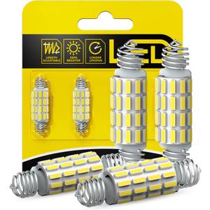 AUXITO 578 LED Bulbs 211-2 212-2 Festoon Bulb 39mm 41mm 42mm LED Lights Bulb 6500K White Extremely Bright 4014 SMD for Car Truck LED Interior Dome Map Door Courtesy Lights License Plate Bulbs, 4 Pack