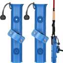 Pole Mount Fishing Rod Holders for Bike Rack Rotatable Fishing Chair Pole Holders with Clamp for Boat Bicycle Motorcycle Kayak Cart (Blue)