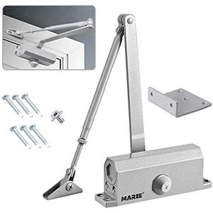 Marie Automatic Door Closer，Adjustable Closing Speed Door Closer for 55-100 lbs Residential and Commercial Light Doors，with Installation Video EN1154 Certification