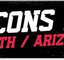 FANMATS 48429 NFL - Atlanta Falcons Flat Metal Street Sign | Black & Red | 24"x4" | "Falcons Ave." Wordmark