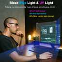 ZYY 30-32 Inch Anti Blue Light Screen Protector for Diagonal 30,31.5,32 Monitor, Desktop PC UV Blocking Filter (W 28 1/4 x H 16 9/16) for Eye Strain, Hanging Computer Screen Blue Light Blocker