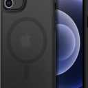 CACOE Magnetic Case for iPhone 12 & iPhone 12 Pro 2020 6.1 inch-Compatible with MagSafe & Magnetic Car Phone Mount,TPU Thin Phone Cases Cover Protective Shockproof Anti-Fingerprint(Matte Black)