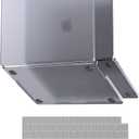 for MacBook Pro 14 inch Case M5 M4 2025 2024-2021 M3 M2 M1 Pro/Max [100% Match Official Color] Clear Hard Shell + Laptop Keyboard Cover - Space Gray