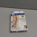 Truform 20-30 mmHg Compression Stockings for Men and Women, Thigh High Length, Dot Top, Closed Toe, Beige, 2X-Large