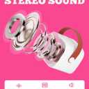 Mini Karaoke Machine with 2 Wireless Microphones for Kids, Kids Toys for Girls and Boys, Portable Bluetooth Speaker Gift for Girls 4, 5, 6, 7, 8+ Year Old Birthday Party(White)