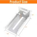 HBL 5 Pairs | Rear Mounting Brackets for Face Frame Cabinets - Compatible with HBL' 1.77 Inch (45mm) Width Drawer Slides, 0 to 3.5 Inch Adjustable.
