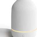 Essential Oil Diffuser, 100ml Aromatherapy Diffuser, Mini Ultrasonic Diffuser for Essential Oil, Home, Office, Cool Mist Humidifier with 7 Led Light, Auto Shut-Off, White